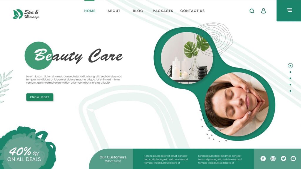 Spa Beauty Website